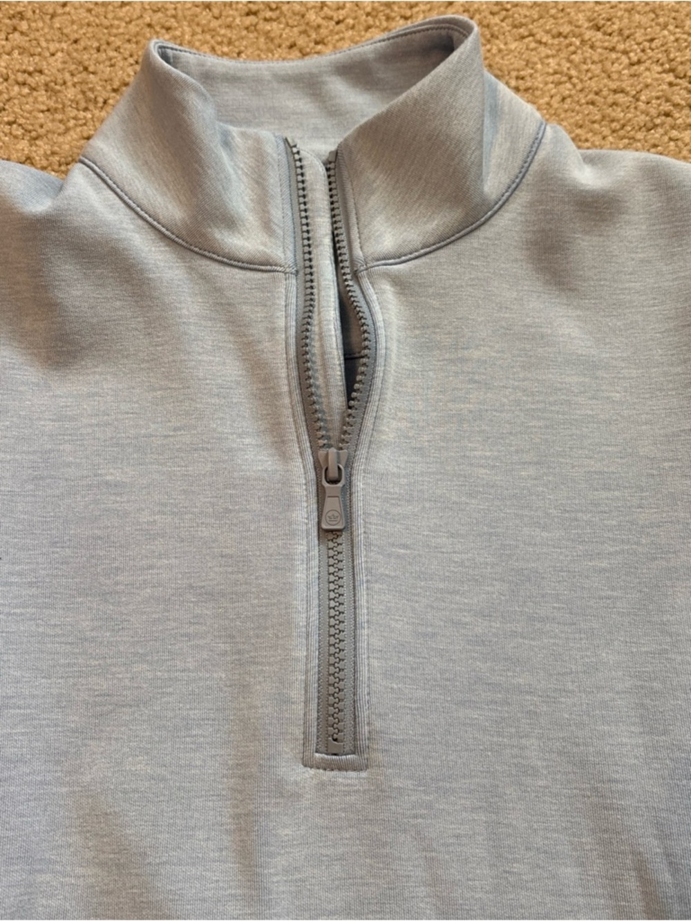 Peter Millar Flora Half-Zip Light Blue Zip-Up Top - Picture 4 of 6